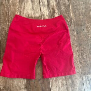 pink aurola biker shorts